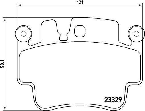 Brembo P 65 009 - Bromsbeläggssats, skivbroms xdelar.se