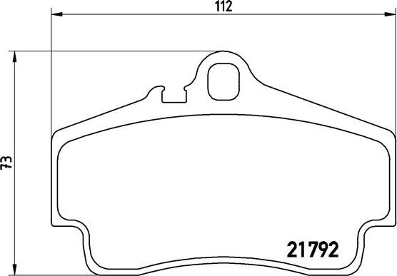 Brembo P 65 008 - Bromsbeläggssats, skivbroms xdelar.se