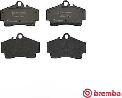 Brembo P 65 008 - Bromsbeläggssats, skivbroms xdelar.se