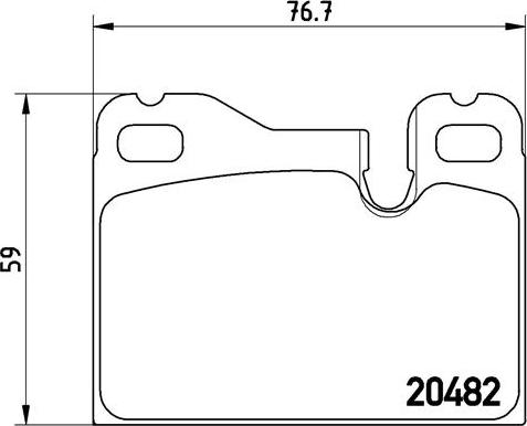 Brembo P 65 003 - Bromsbeläggssats, skivbroms xdelar.se