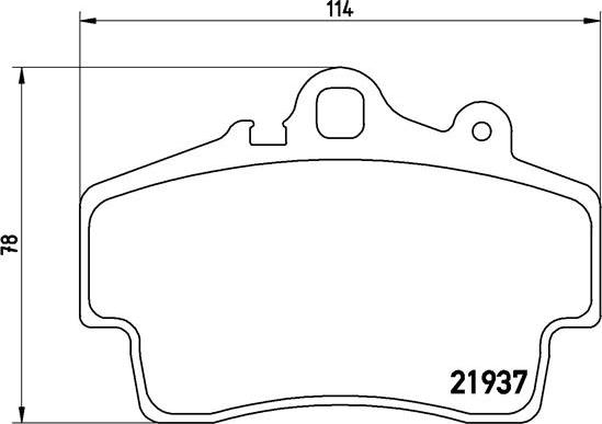 Brembo P 65 007 - Bromsbeläggssats, skivbroms xdelar.se