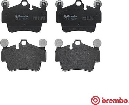 Brembo P 65 014 - Bromsbeläggssats, skivbroms xdelar.se