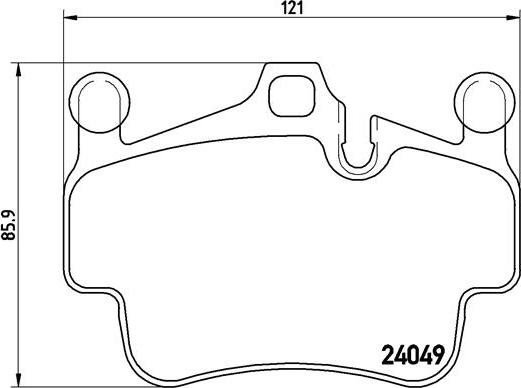 Brembo P 65 014 - Bromsbeläggssats, skivbroms xdelar.se