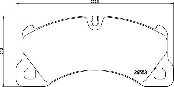 Brembo P 65 017 - Bromsbeläggssats, skivbroms xdelar.se