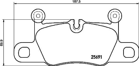 Brembo P 65 031 - Bromsbeläggssats, skivbroms xdelar.se