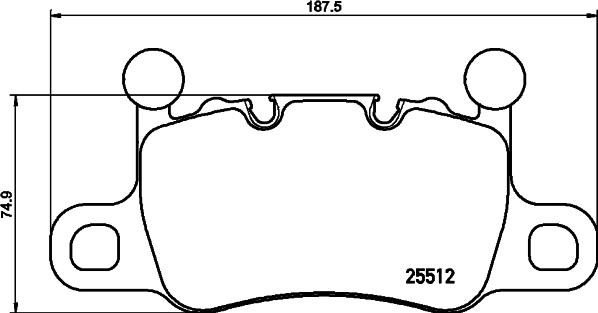 Brembo P 65 038 - Bromsbeläggssats, skivbroms xdelar.se