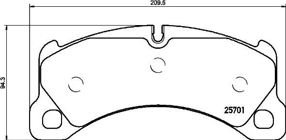 Brembo P 65 033 - Bromsbeläggssats, skivbroms xdelar.se