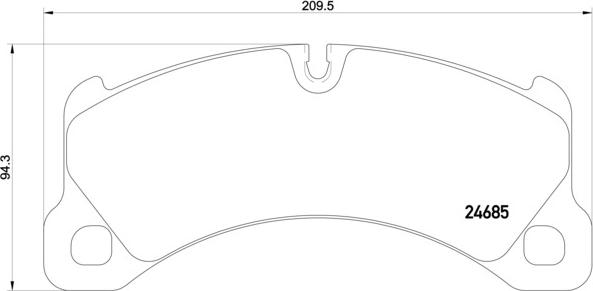 Brembo P 65 026 - Bromsbeläggssats, skivbroms xdelar.se