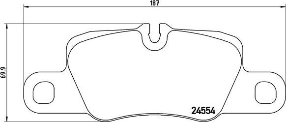 Brembo P 65 020 - Bromsbeläggssats, skivbroms xdelar.se