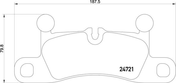 Brembo P 65 027 - Bromsbeläggssats, skivbroms xdelar.se