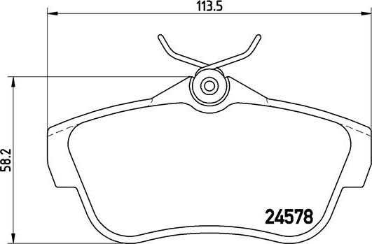 Brembo P 61 095 - Bromsbeläggssats, skivbroms xdelar.se