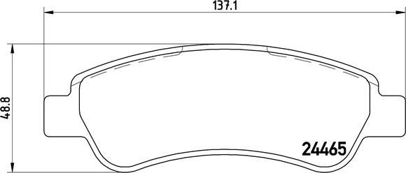 Brembo P 61 091 - Bromsbeläggssats, skivbroms xdelar.se