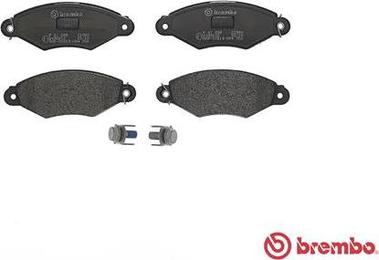 Brembo P 61 098 - Bromsbeläggssats, skivbroms xdelar.se