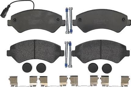 Brembo P 61 093 - Bromsbeläggssats, skivbroms xdelar.se