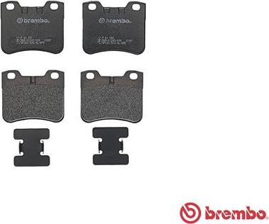 Brembo P 61 059 - Bromsbeläggssats, skivbroms xdelar.se