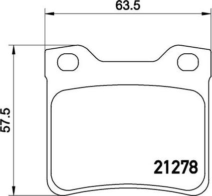 Brembo P 61 058 - Bromsbeläggssats, skivbroms xdelar.se