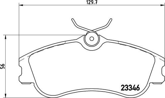 Brembo P 61 069 - Bromsbeläggssats, skivbroms xdelar.se