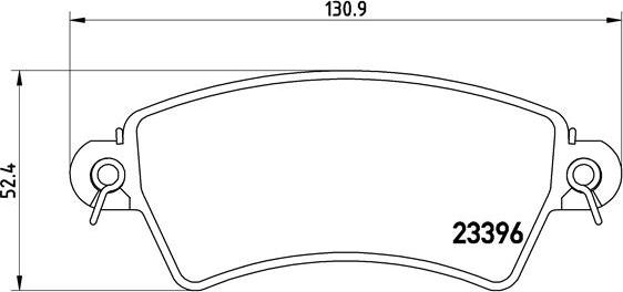 Brembo P 61 065 - Bromsbeläggssats, skivbroms xdelar.se