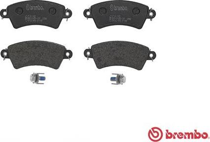 Brembo P 61 065 - Bromsbeläggssats, skivbroms xdelar.se