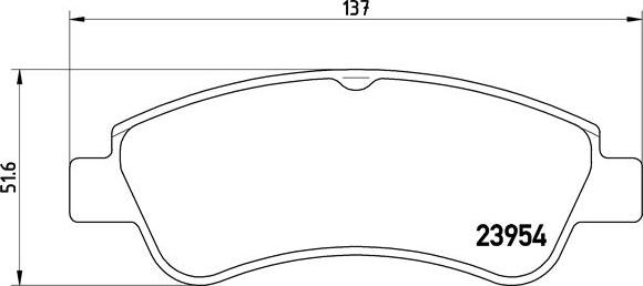 Brembo P 61 066X - Bromsbeläggssats, skivbroms xdelar.se