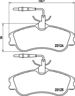 Brembo P 61 060 - Bromsbeläggssats, skivbroms xdelar.se