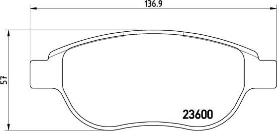 Brembo P 61 068 - Bromsbeläggssats, skivbroms xdelar.se