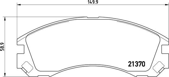 Brembo P 61 089 - Bromsbeläggssats, skivbroms xdelar.se