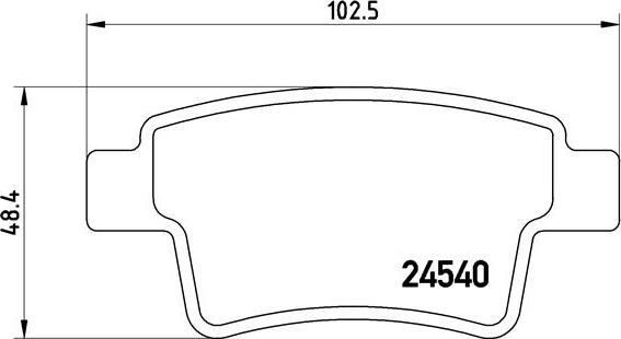 Brembo P 61 085 - Bromsbeläggssats, skivbroms xdelar.se