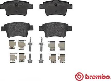 Brembo P 61 085 - Bromsbeläggssats, skivbroms xdelar.se