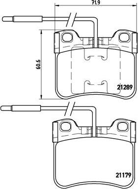 Brembo P 61 034 - Bromsbeläggssats, skivbroms xdelar.se