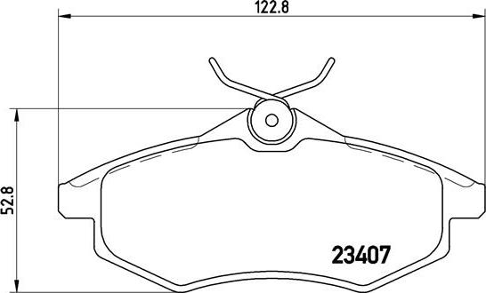 Brembo P 61 074 - Bromsbeläggssats, skivbroms xdelar.se