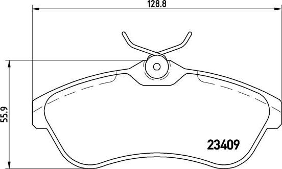 Brembo P 61 075X - Bromsbeläggssats, skivbroms xdelar.se