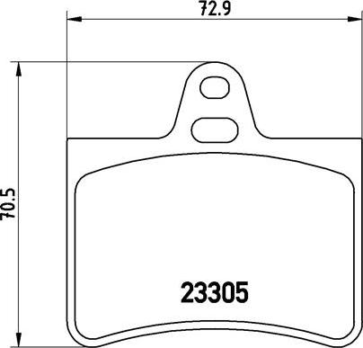 Brembo P 61 073 - Bromsbeläggssats, skivbroms xdelar.se