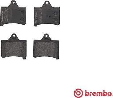 Brembo P 61 073 - Bromsbeläggssats, skivbroms xdelar.se