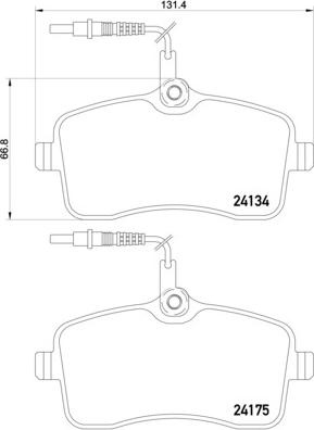 Brembo P 61 109 - Bromsbeläggssats, skivbroms xdelar.se