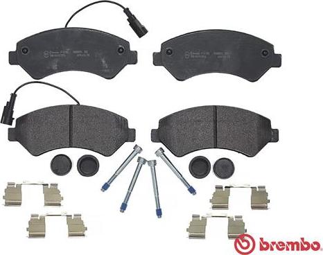 Brembo P 61 118 - Bromsbeläggssats, skivbroms xdelar.se