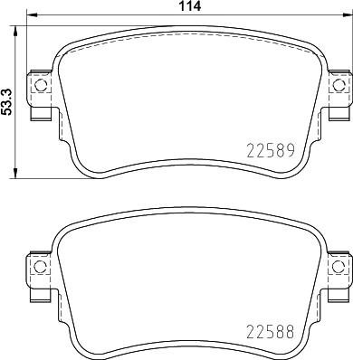 Brembo P 61 133 - Bromsbeläggssats, skivbroms xdelar.se