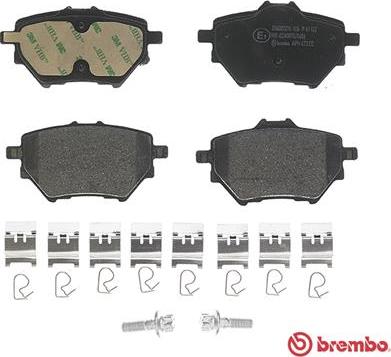 Brembo P 61 122 - Bromsbeläggssats, skivbroms xdelar.se