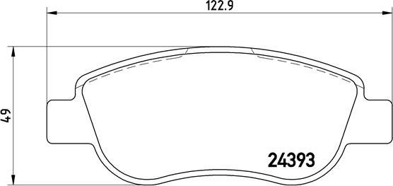 Brembo P 68 049 - Bromsbeläggssats, skivbroms xdelar.se