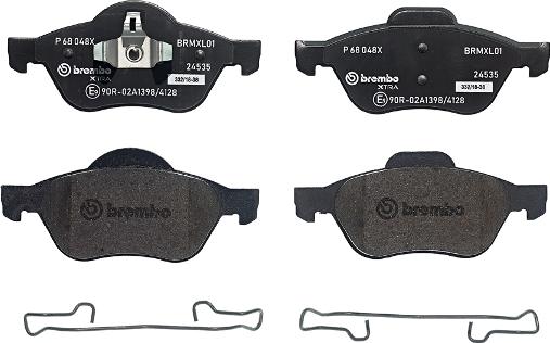 Brembo P 68 048X - Bromsbeläggssats, skivbroms xdelar.se