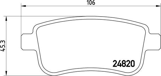 Brembo P 68 054 - Bromsbeläggssats, skivbroms xdelar.se