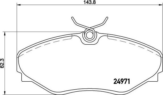 Brembo P 68 055 - Bromsbeläggssats, skivbroms xdelar.se