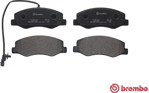 Brembo P 68 061 - Bromsbeläggssats, skivbroms xdelar.se