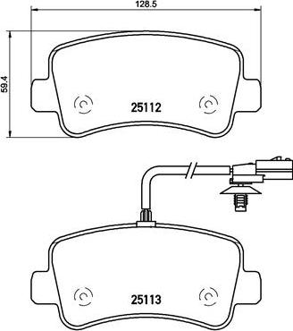 Brembo P 68 063 - Bromsbeläggssats, skivbroms xdelar.se