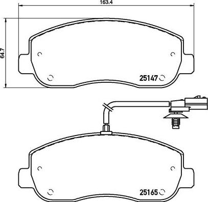 Brembo P 68 062 - Bromsbeläggssats, skivbroms xdelar.se