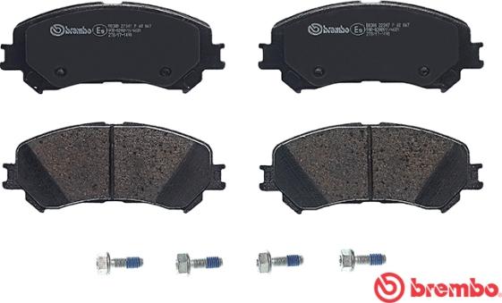 Brembo P 68 067 - Bromsbeläggssats, skivbroms xdelar.se