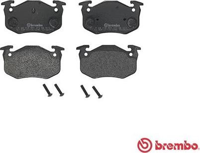 Brembo P 68 018 - Bromsbeläggssats, skivbroms xdelar.se