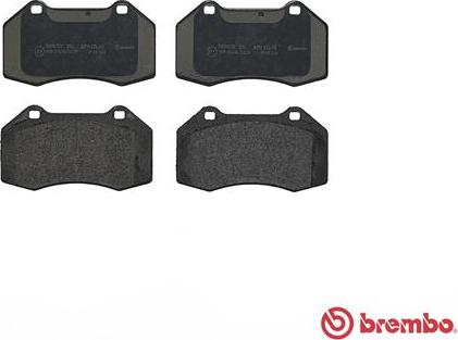 Brembo P 68 036 - Bromsbeläggssats, skivbroms xdelar.se