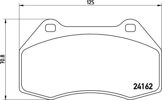 Brembo P 68 036 - Bromsbeläggssats, skivbroms xdelar.se