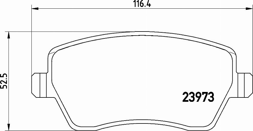 Brembo P 68 033E - Bromsbeläggssats, skivbroms xdelar.se